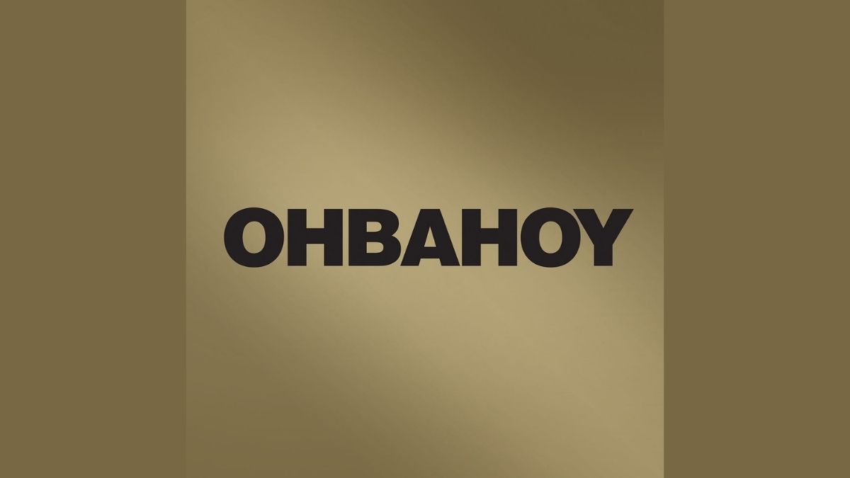 Miles Nielsen and The Rusted Hearts album cover - Ohaboy text on a gold background