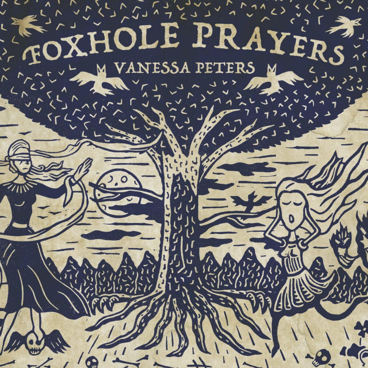 Foxhole Prayers album cover - etching