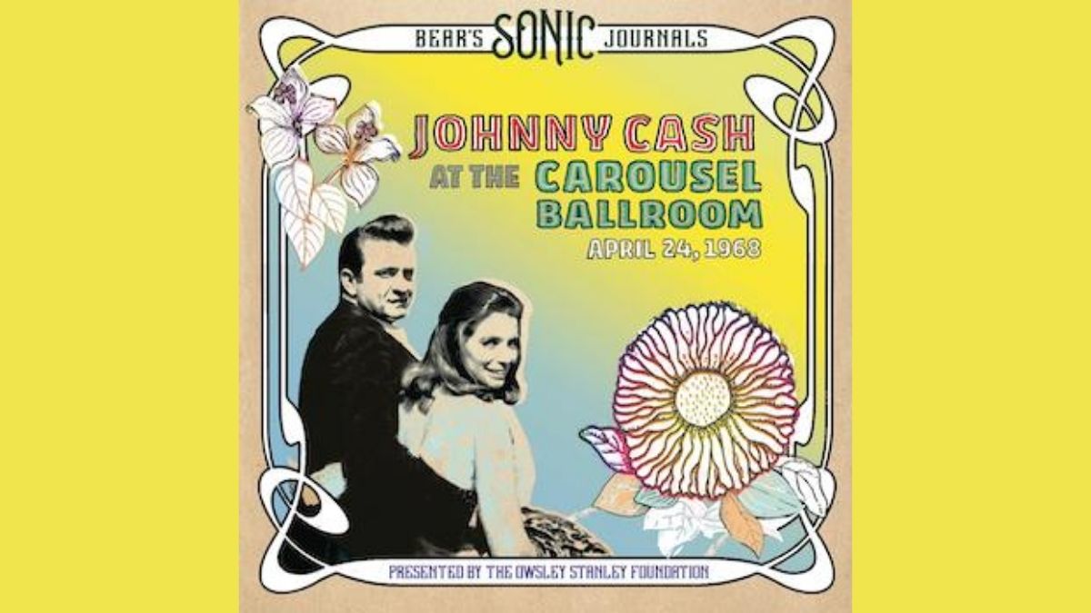 Johnny Cash live album cover