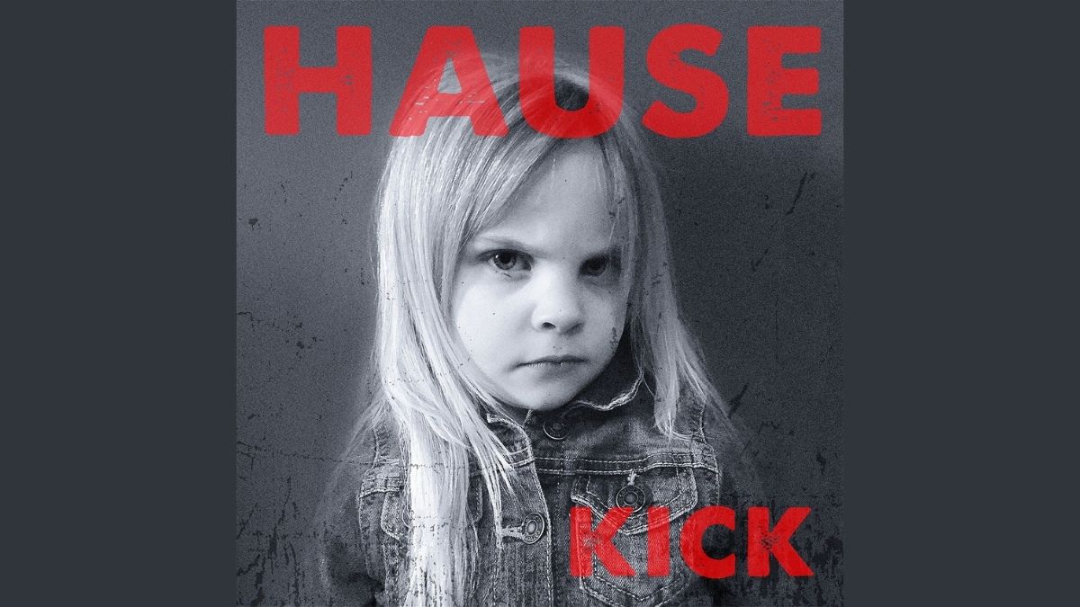 Dave Hause Kick album cover - a young girl in black and white