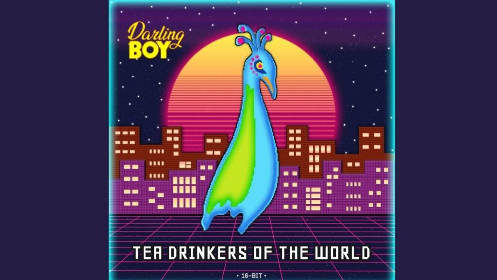 Animated music videos - neon peacock graphic