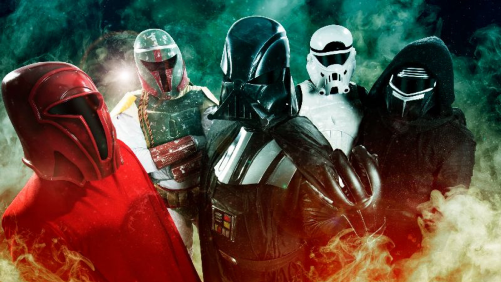 Star Wars themed band Galactic Empire: band dressed in Star Wars uniforms