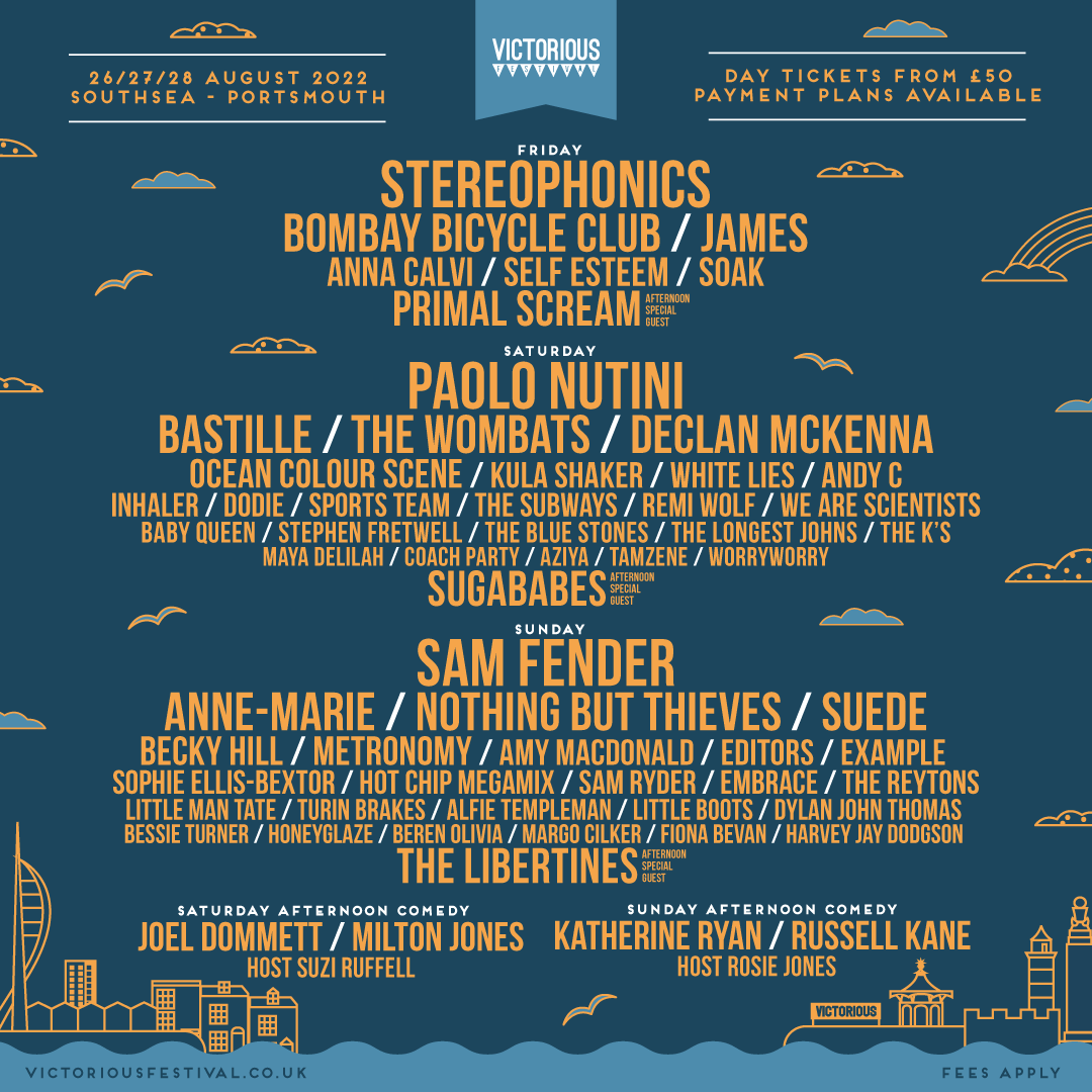 Victorious festival 2022 poster