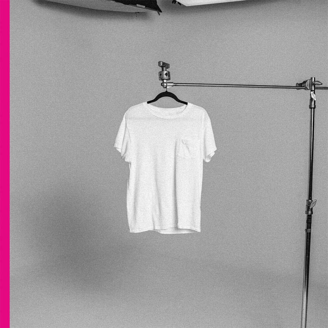 Plain White T's new album cover: black and white photo of a white t-shirt