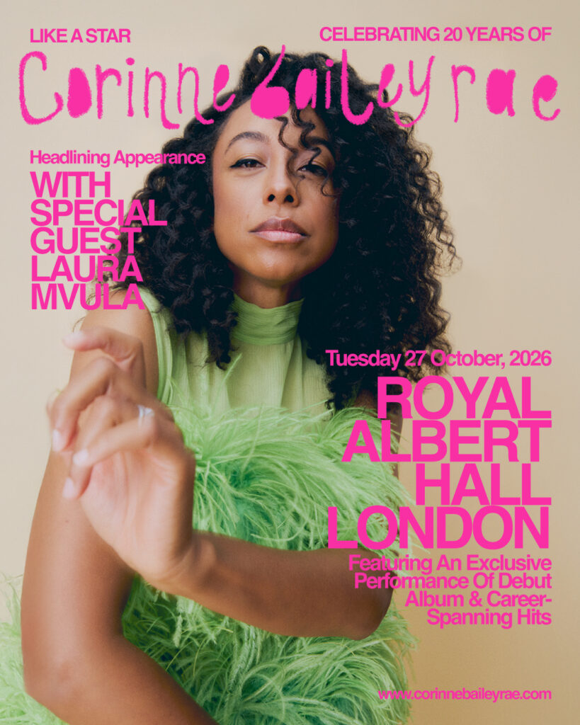 Corinne Bailey Rae announcement - Royal Albert Hall poster