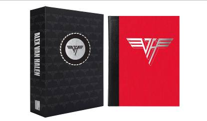 Red limited-edition Van Halen book and premium black case